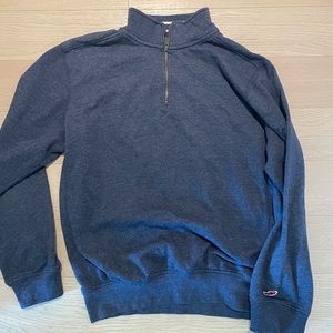 Triblend Navy Quarter-Zip Sweater -XL